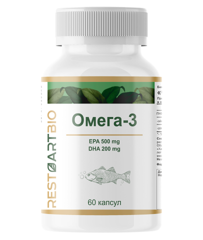 RestartBio, Омега-3 90%, капсулы, 60 шт.