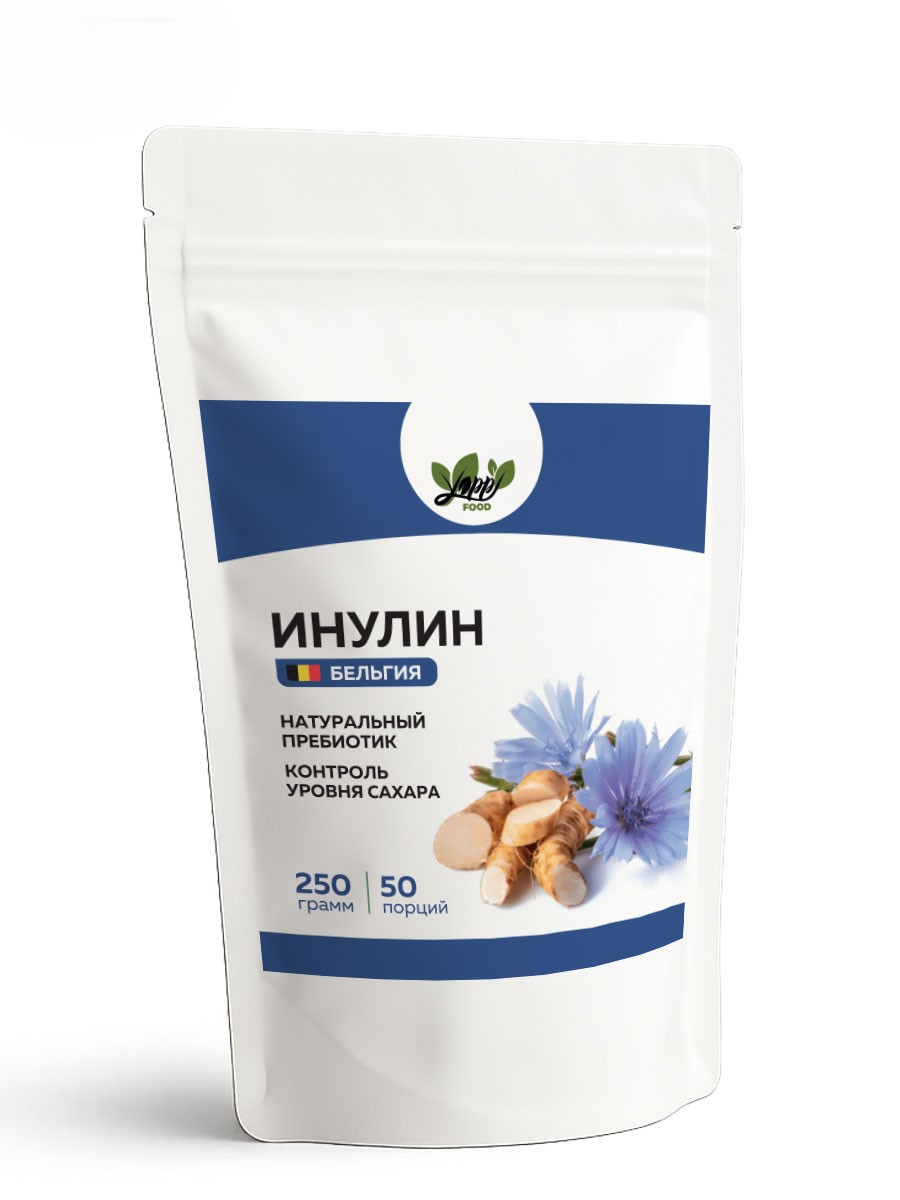 Yappi, Пребиотик инулин (для кишечника и пищеварения), порошок, 250 г