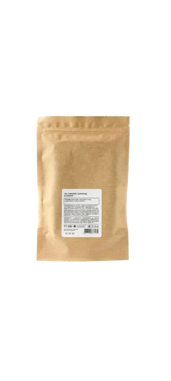 UFEELGOOD, Шоколад горький 70% «Ecuador», 200 г