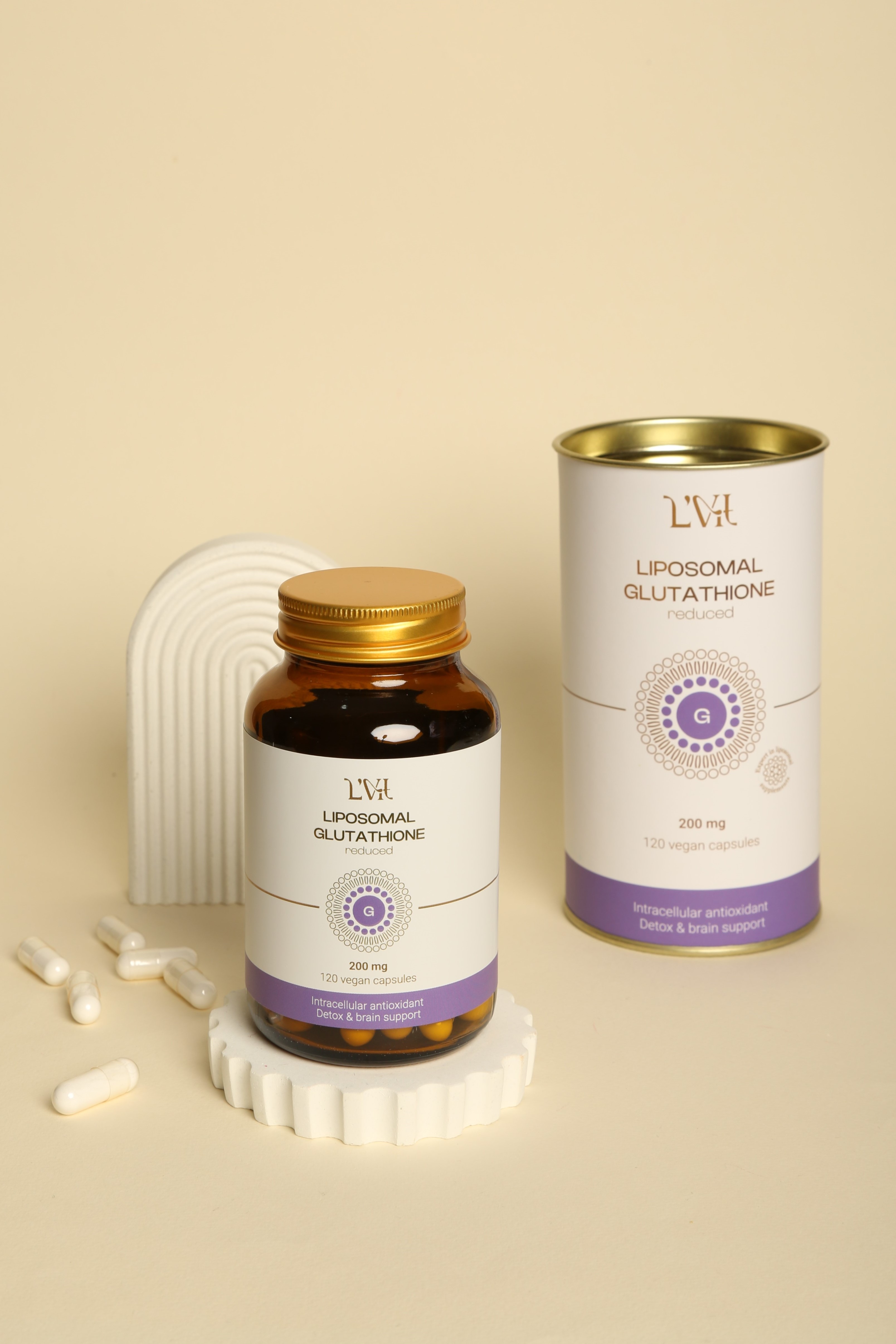 Liposomal Vitamins, Липосомальный Глутатион, вегетарианские капсулы, 60 шт.
