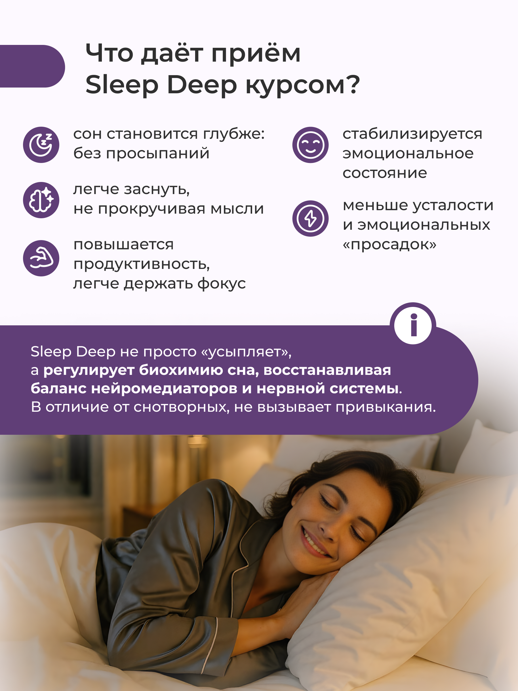 Nooteria Labs, Sleep Deep Магний бисглицинат + комплекс для сна, капсулы, 80 шт.