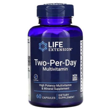 Life Extension, Two-Per-Day Multivitamin (комплекс мультивитаминов), капсулы, 60 шт.