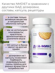 NMDIET, Комплекс «Диа-микс» (при инсулинорезистентности), капсулы, 120 шт.