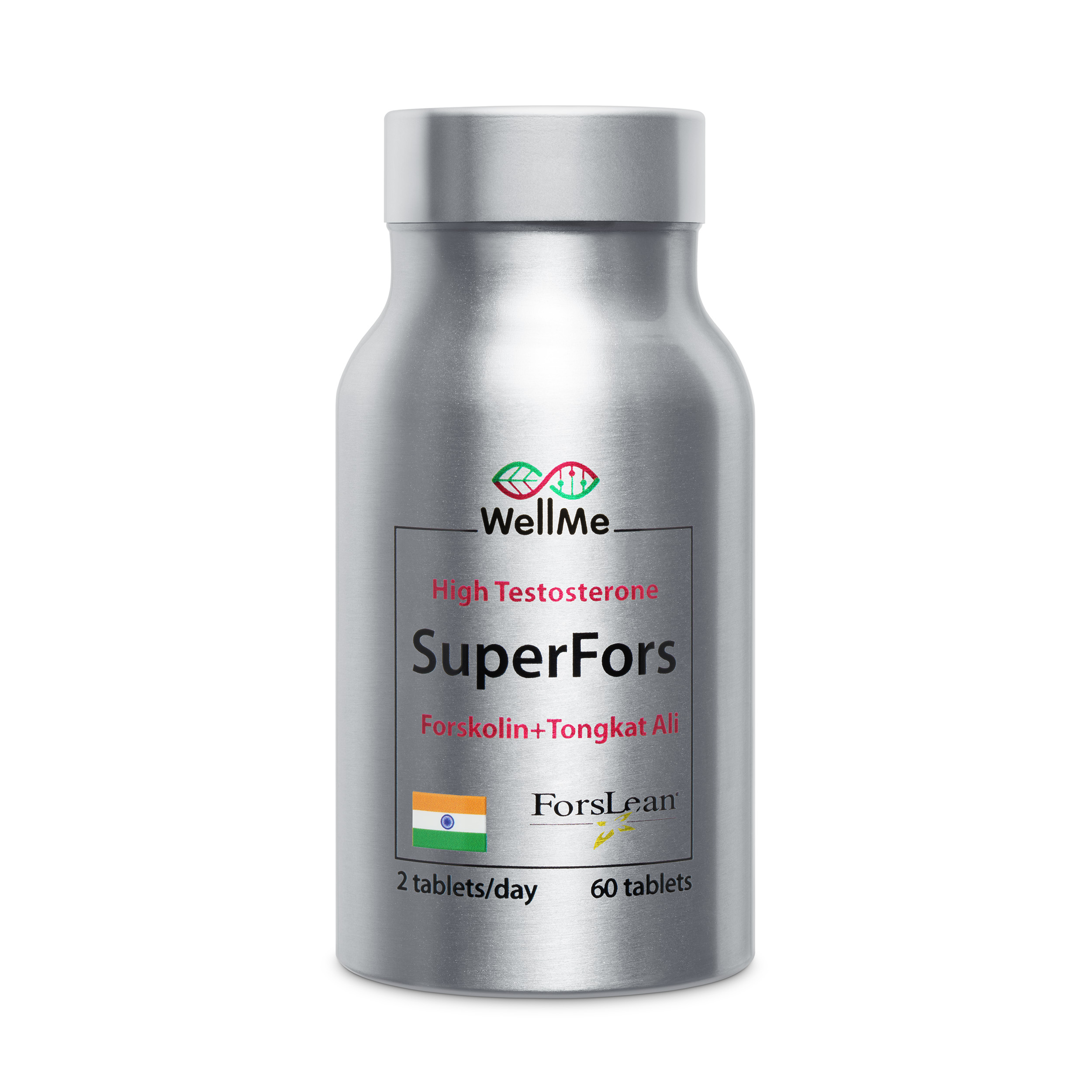 WellMe, SuperFors (для снижения жировой массы тела и улучшения спортивных результатов), таблетки, 60 шт.
