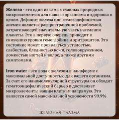 Plazma Water, Водный концентрат железа в плазменной наноформе Iron Water, жидкость, 50 мл