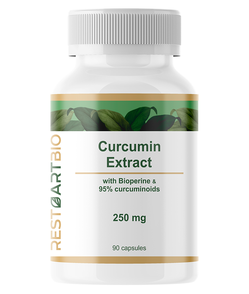 Restartbio, Куркумин Extract c пиперином, капсулы, 90 шт.