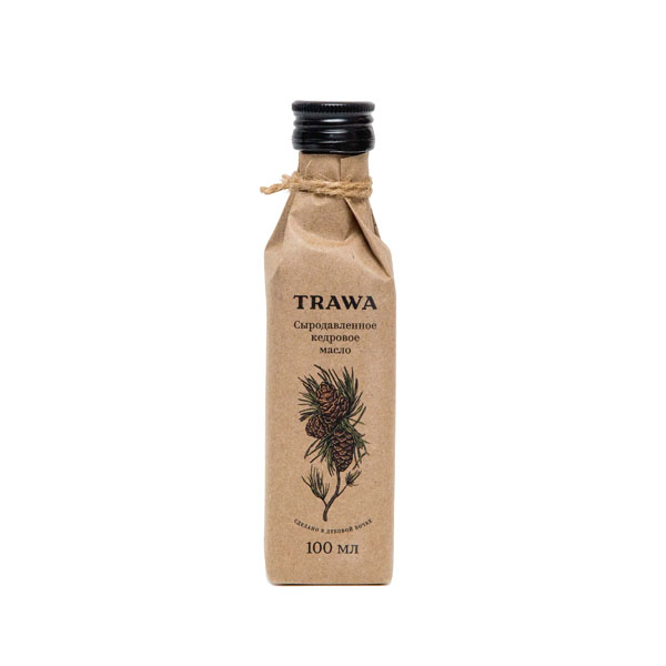 TRAWA, Масло кедровое сыродавленное, 100 мл.