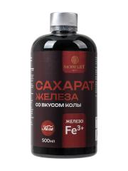 MORELET, Железа сахарат (гидроксид трехвалентного железа на глюкозе) со вкусом кола, жидкость, 500 мл