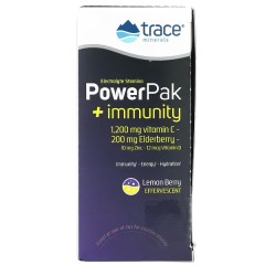 Trace Minerals, PowerPak (электролиты) со вкусом лимонных ягод, порошок, 30х5,3 г