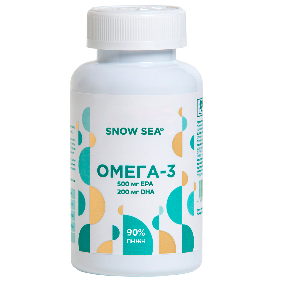SNOW SEA, Омега-3 90% (для сердца и сосудов), капсулы, 60 шт.