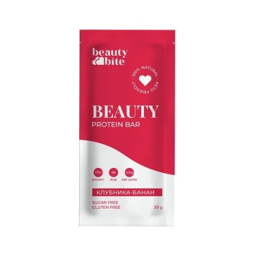 Beauty Diet, Батончик протеиновый «Beauty Protein Bar» клубника-банан, 30 г