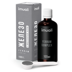 IMUALI, Мицеллярный комплекс при дефиците железа «Ferrum Complex», жидкость, 100 мл