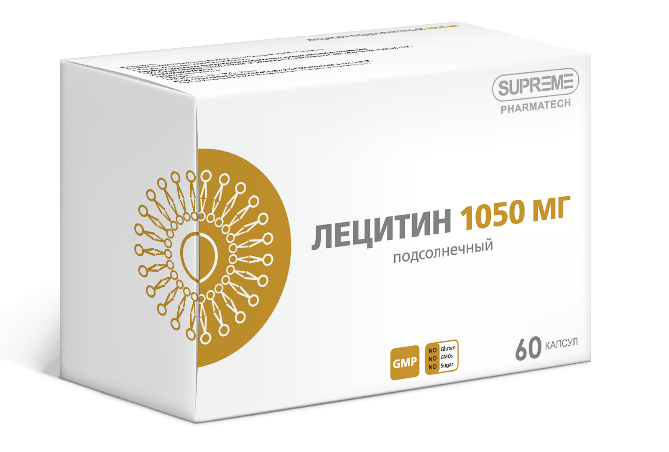 Supreme Pharmatech, Лецитин подсолнечный, капсулы, 60 шт.