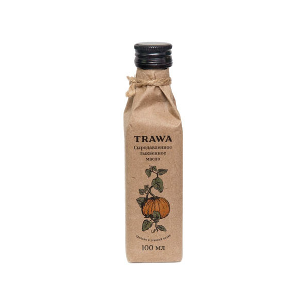 TRAWA, Масло тыквенное сыродавленное, 100 мл.