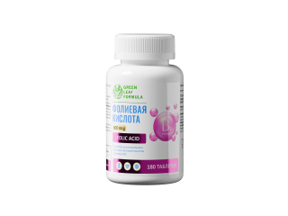 Green Leaf Formula, Витамин B9 (фолиевая кислота), для беременных и кормящих, для планирования беременности, таблетки, 180 шт.