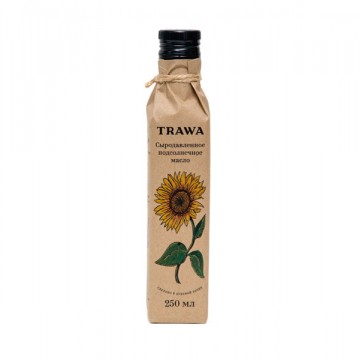 TRAWA, Масло подсолнечное сыродавленное, 250 мл.