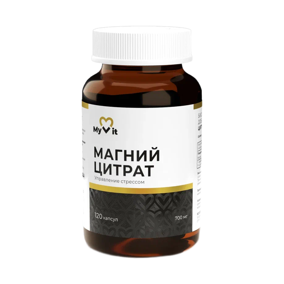 MyVit, Магний (цитрат), капсулы, 120 шт.