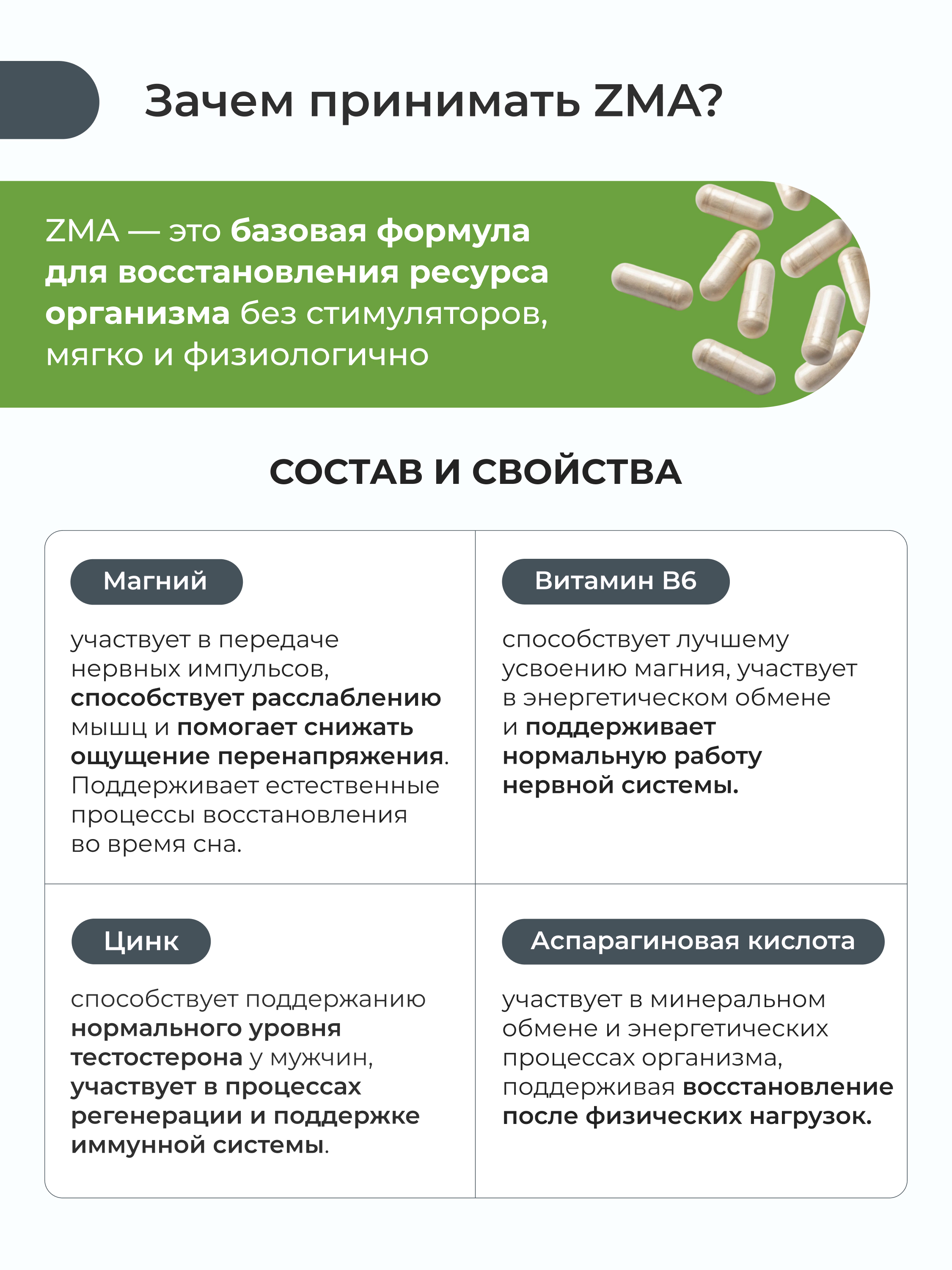 Nooteria Labs, ZMA PRO, капсулы, 60 шт.