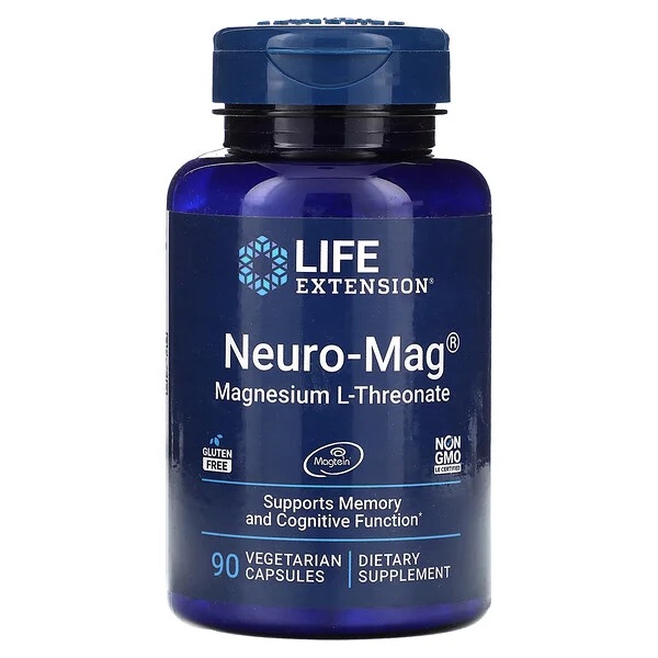 Life Extension, Neuro-Mag L-Threonate, капсулы (для поддержания работы мозга), 90 шт.