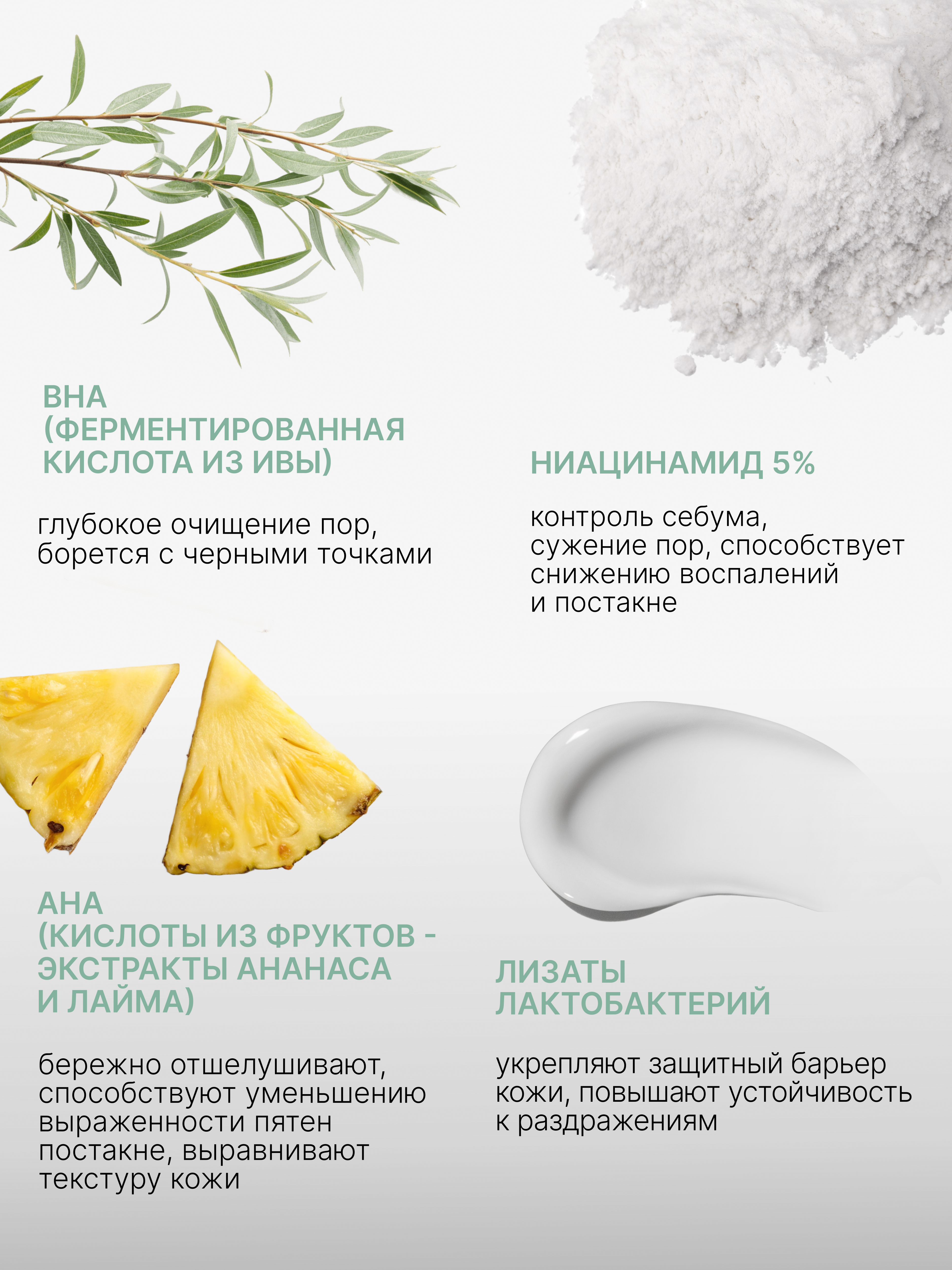 Lenjee, Крем для проблемной кожи лица с ниацинамидом, 50 мл