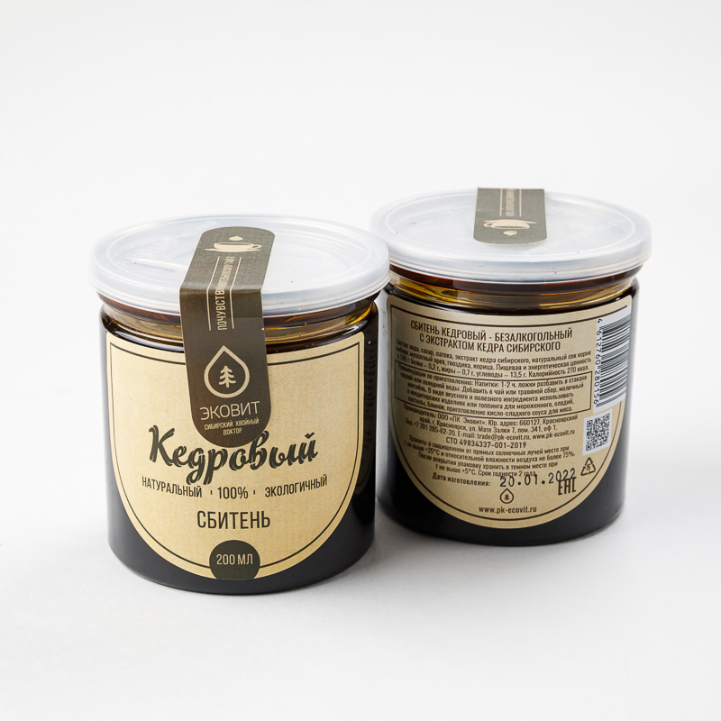 ЭКОВИТ, Сбитень Кедровый, 200 мл