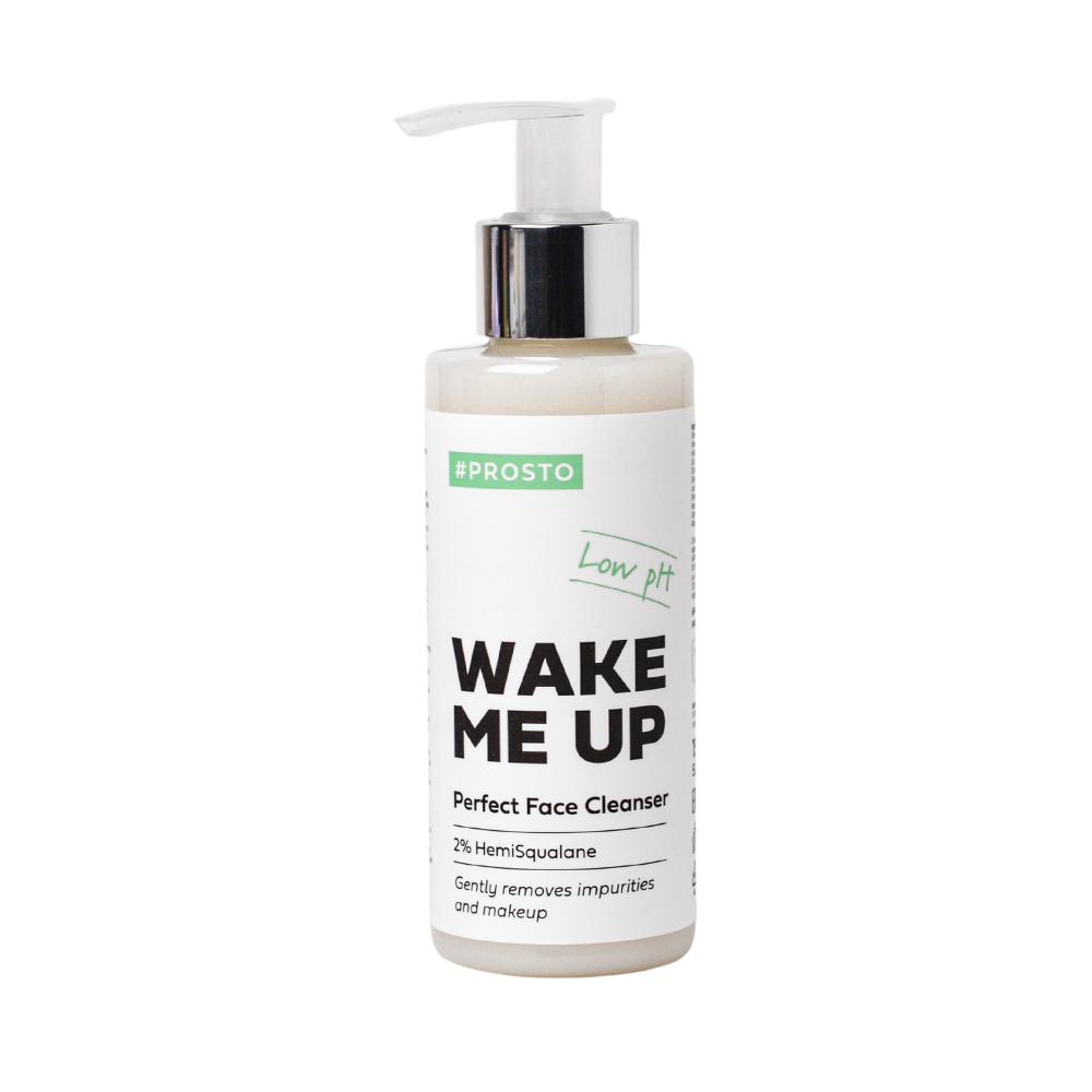 PROSTO COSMETICS, Гель для умывания лица с гемискваланом «Wake me up», 150 мл