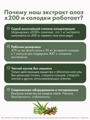 Restartbio, Экстракт Алоэ х200 и Солодки, капсулы, 30 шт.