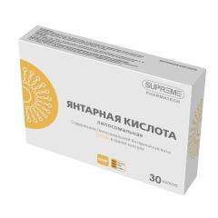 Supreme Pharmatech, Липосомальная Янтарная Кислота, капсулы, 30 шт.