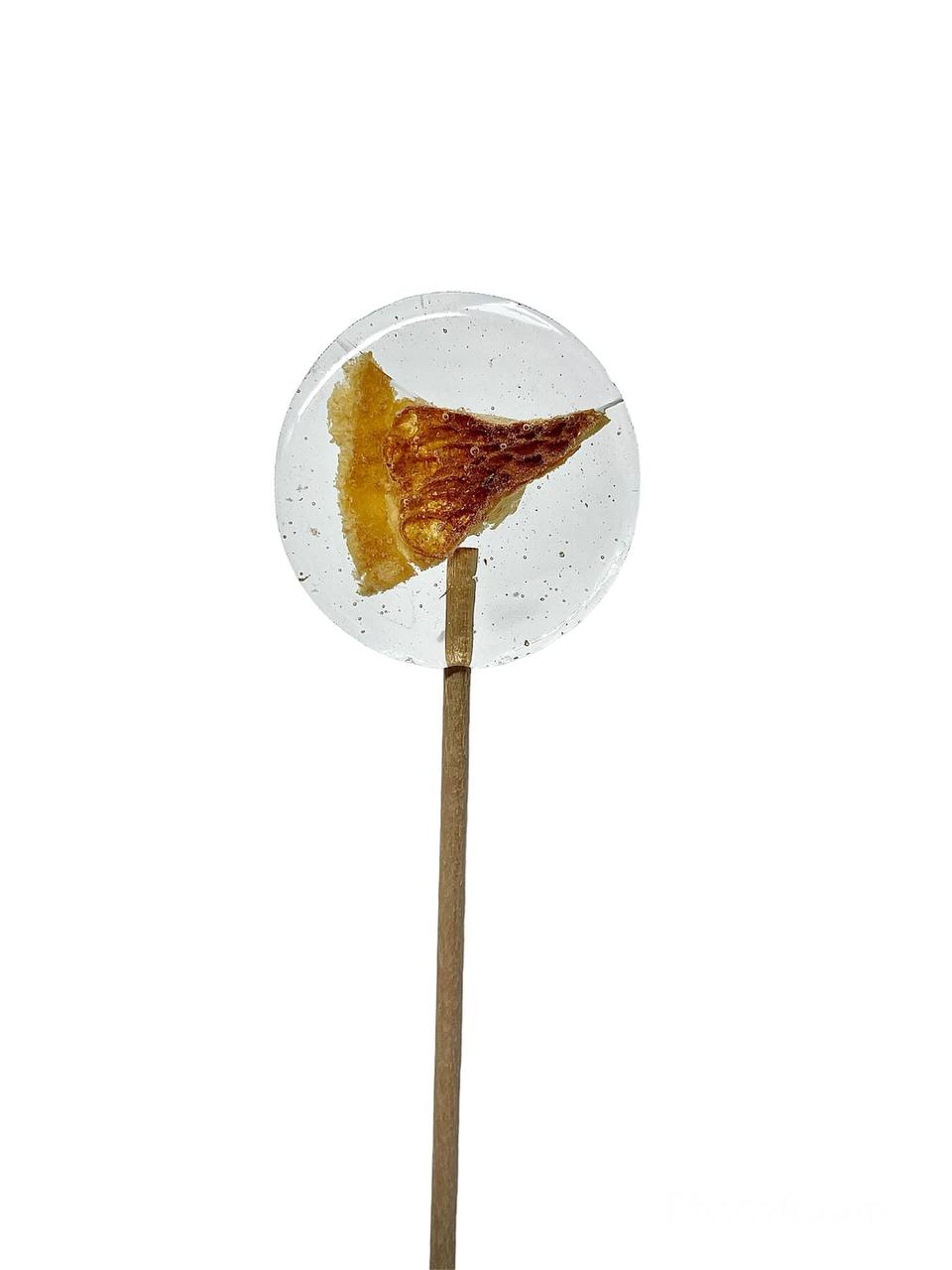 Lollipops, Леденец на палочке из изомальта с сублимированным апельсином, 1 шт.