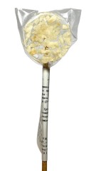 Lollipops, Леденец на палочке из изомальта с сублимированным кокосом, 1 шт.