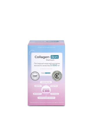 Collagen-Biom, Коллаген «Collagen-Biom Premium», порошок, 30х6 г