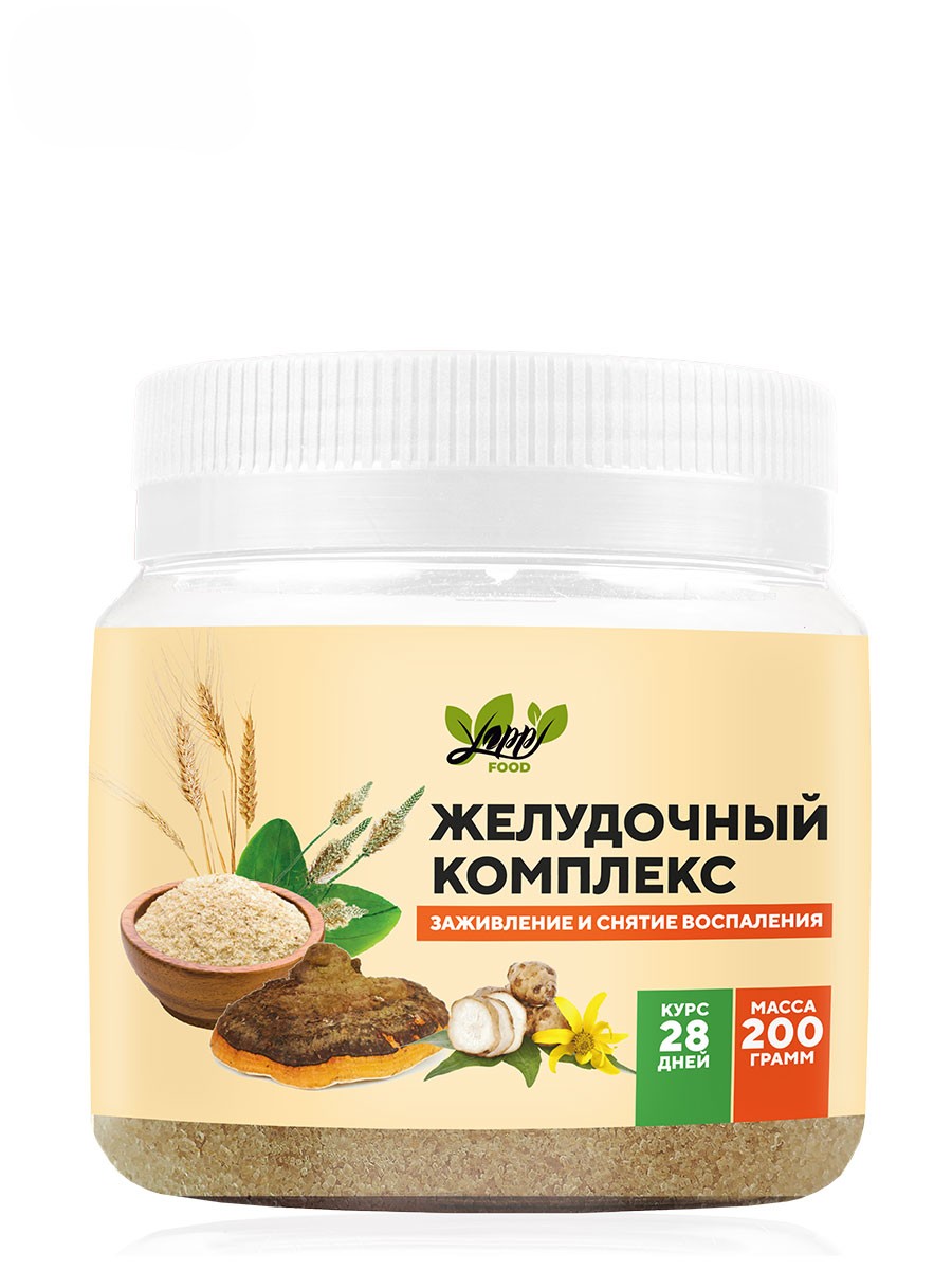 Yappi, Завтрак для микробиоты (желудочный комплекс), порошок, 200 г