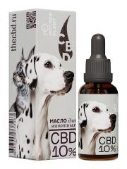 MotherPlant, CBD масло для животных 10% «Изолят» (без привкуса), жидкость, 30 мл