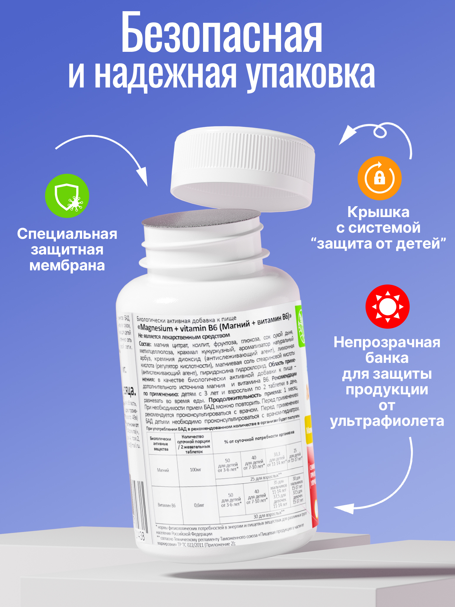 Green Leaf Formula, Магний (цитрат) В6 для детей, со вкусом дыня-арбуз, жевательные таблетки, 60 шт.