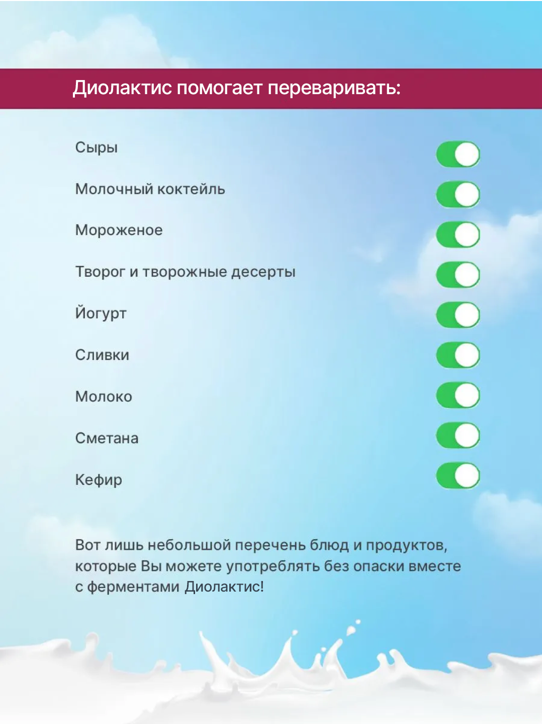 DioZyme, Диолактис 10000 (лактаза для пищеварения), капсулы, 10 шт.
