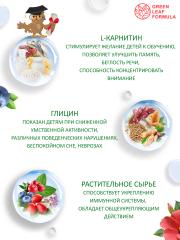 Green Leaf Formula, Детский сироп Глицин с L-карнитином (для работы мозга), жидкость, 100 мл