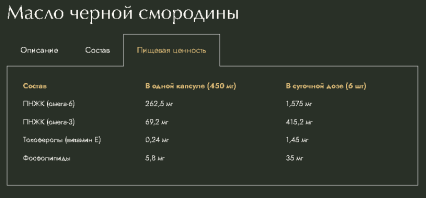 YaPriroda, Масло черной смородины, капсулы, 120 шт.