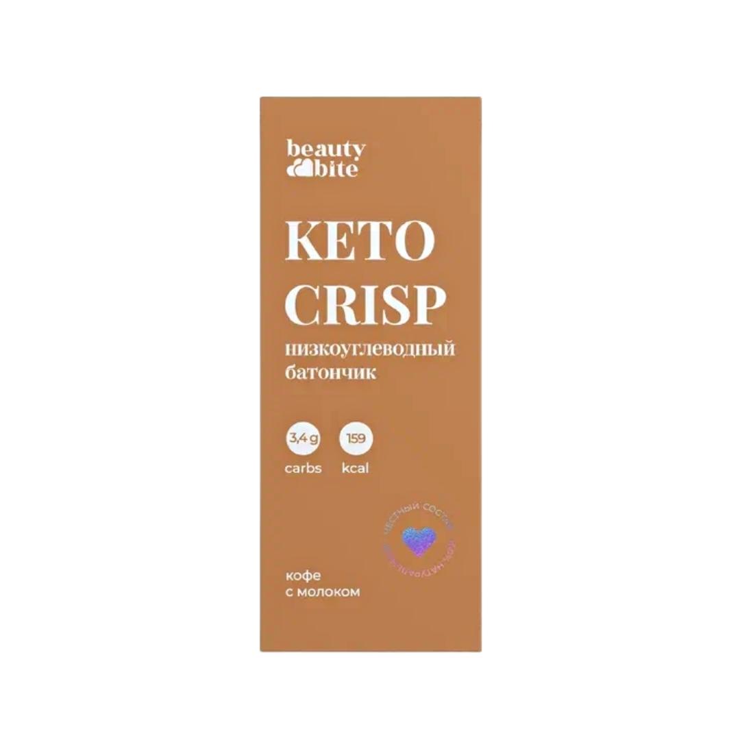 Beauty Diet, Батончик «Keto Crisp» со вкусом кофе с молоком, 35 г