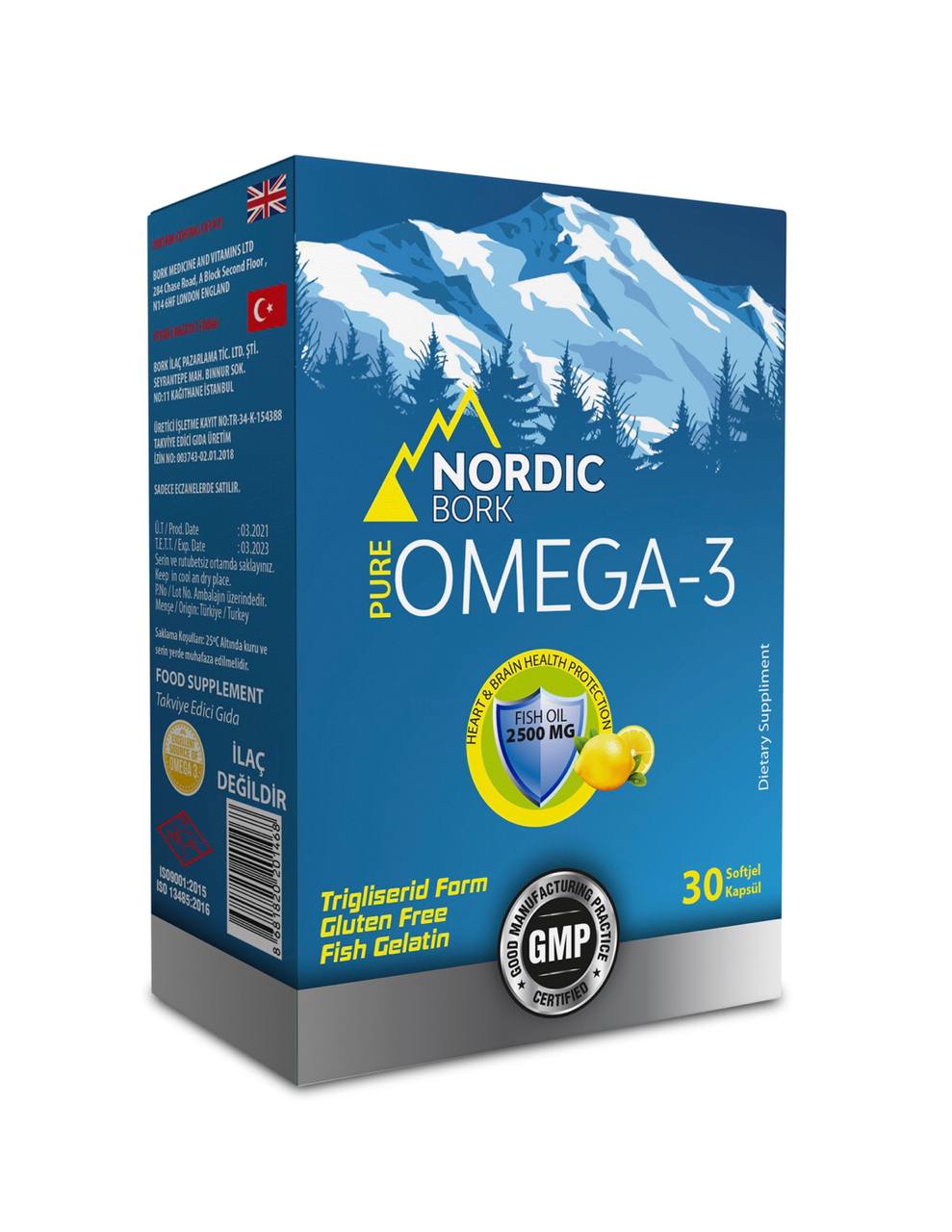 NORDIC BORK, Омега-3, капсулы, 30 шт.