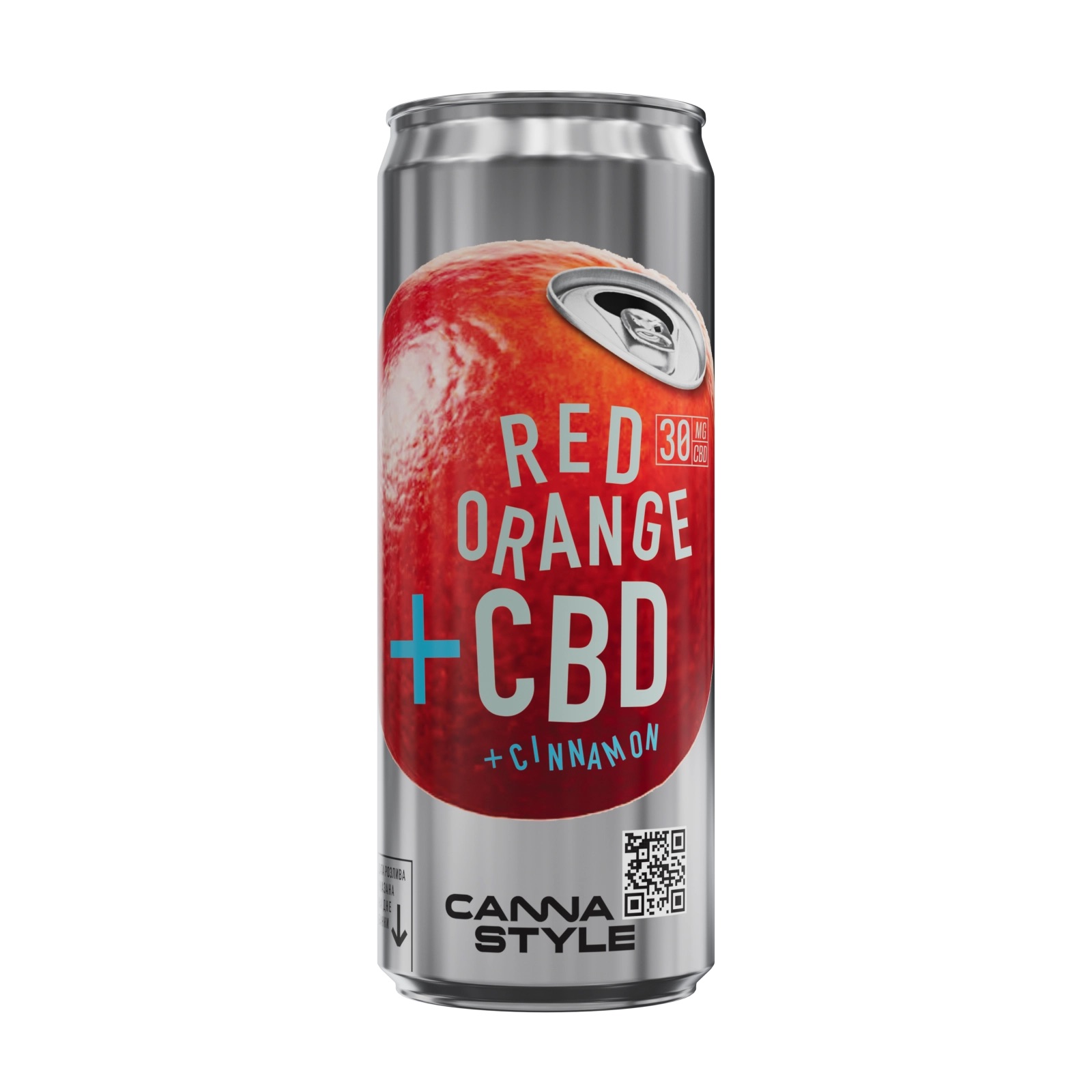 CannaStyle, Лимонад с CBD (красный апельсин и корица), жидкость, 330 мл