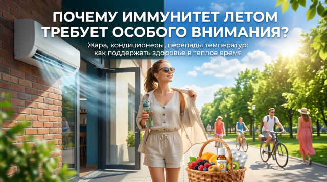 Иммунитет летом: как защитить организм от кондиционеров, перепадов температуры и сезонных факторов