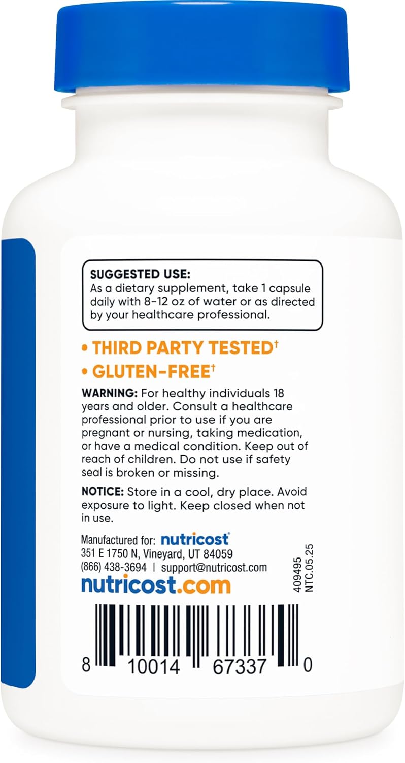 Nutricost, Nattokinase (Наттокиназа), капсулы, 120 шт.