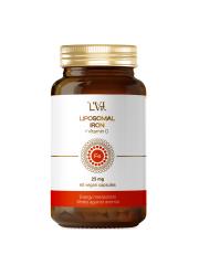 Liposomal Vitamins, Липосомальное Железо (бисглицинат) + Витамин С (аскорбат натрия), растительные капсулы, 60 шт.