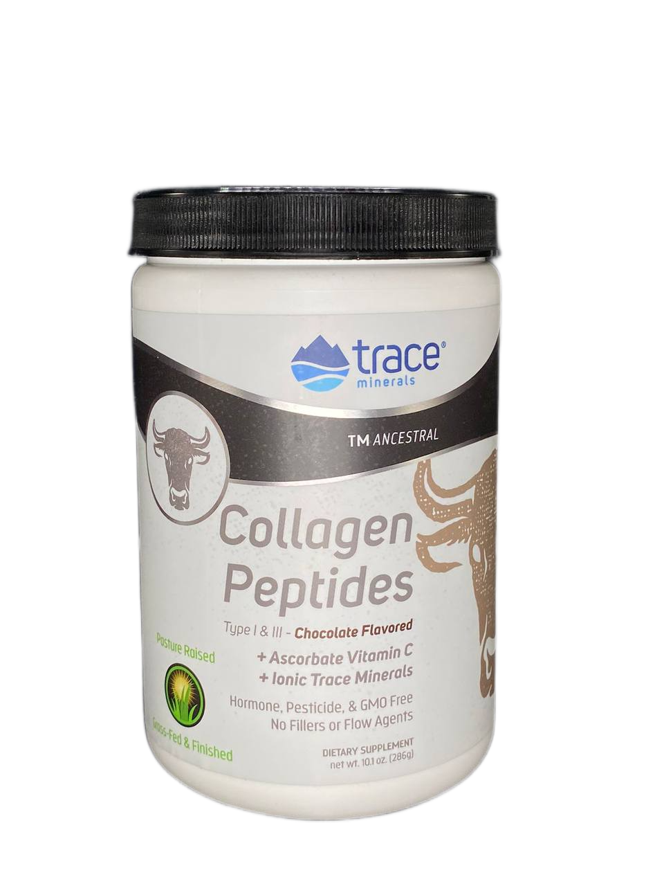 Trace minerals, Коллаген (I и III типа) + витамин С + минералы, со вкусом шоколада, порошок, 286 г