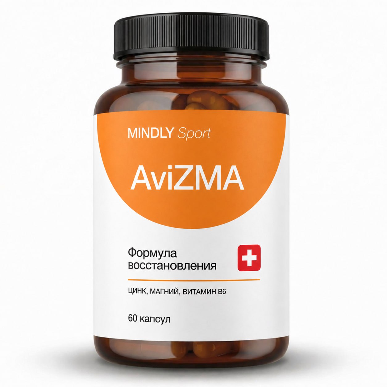 MINDLY, AviZMA (цинк + магний + витамин B6), капсулы, 60 шт.