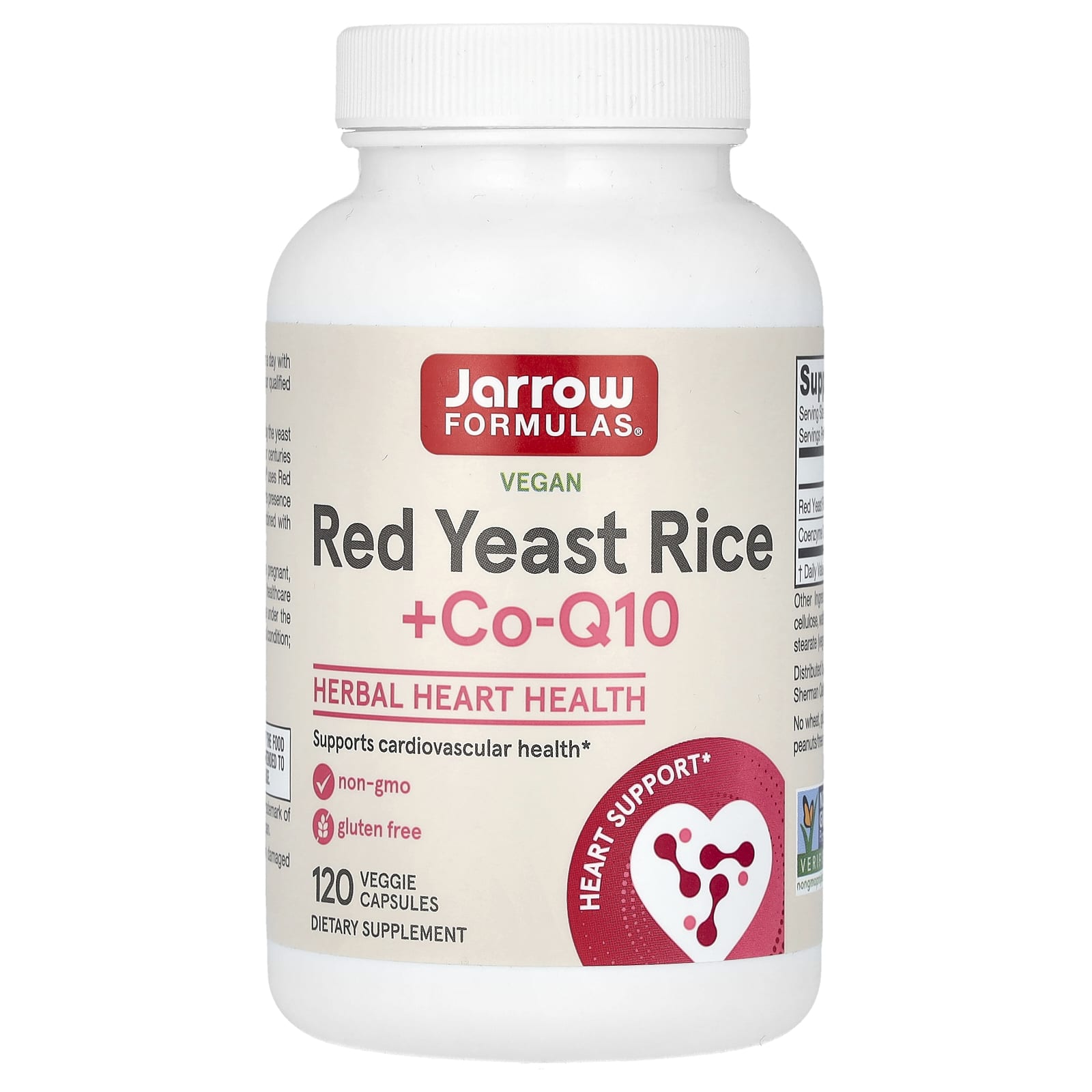 Jarrow Formulas, Red Yeast Rice + Co-Q10, капсулы, 120 шт.