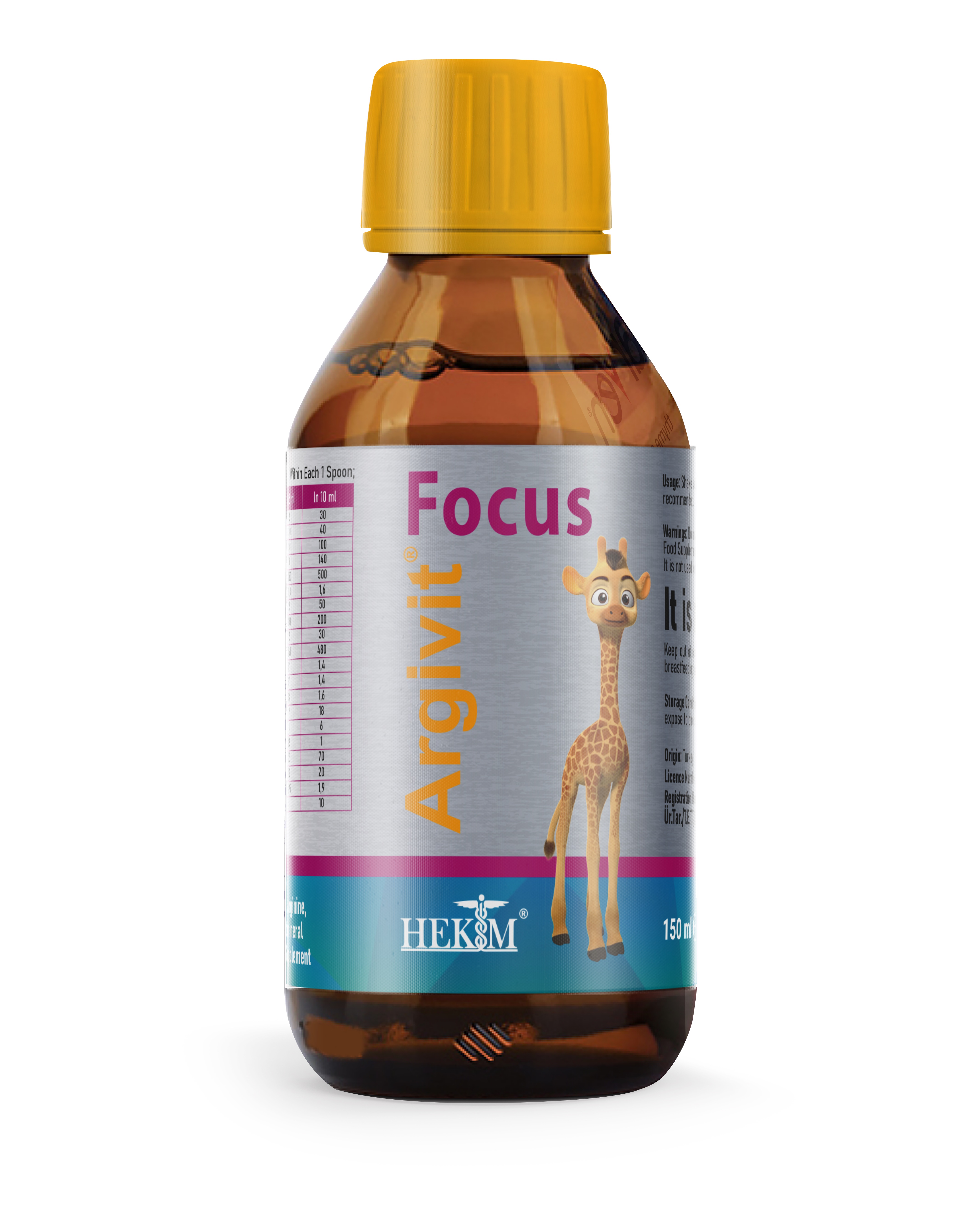 Argivit, Focus Syrup (для улучшения памяти и концентрации внимания), жидкость, 150 мл