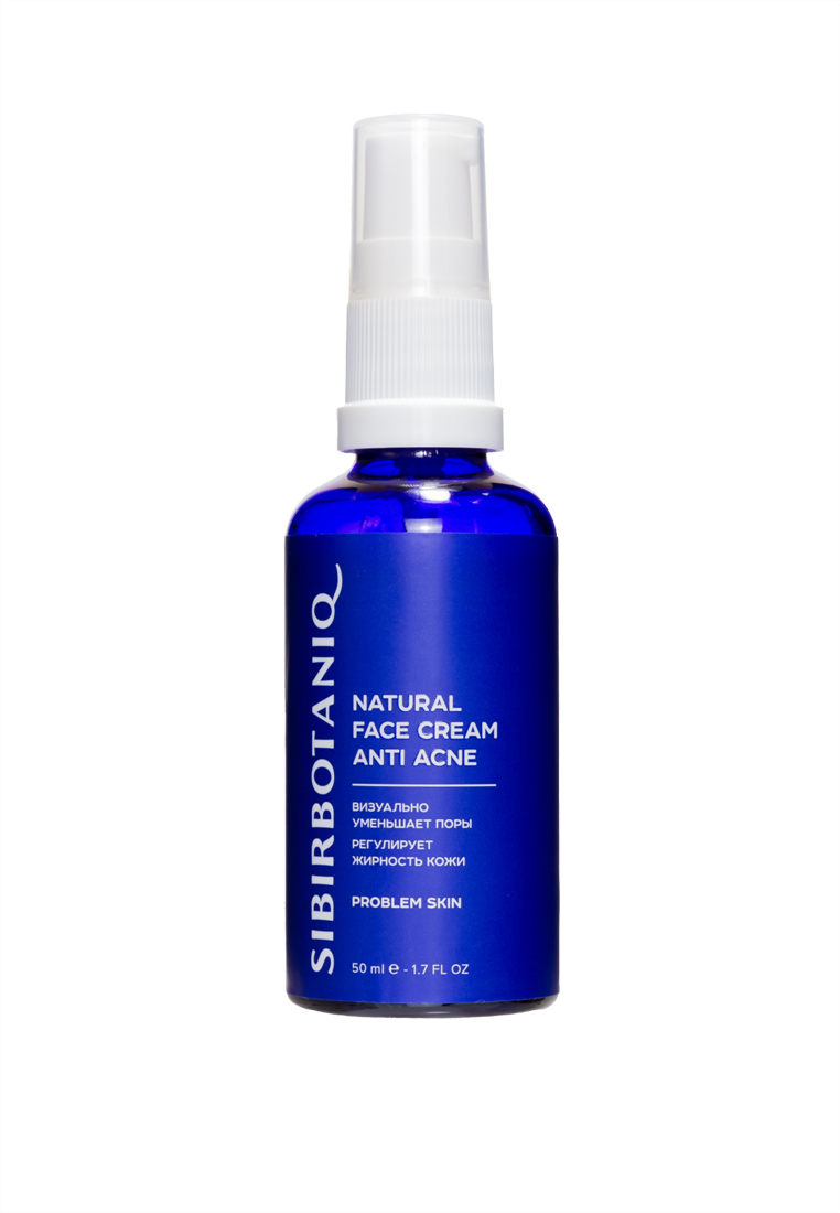SIBIRBOTANIQ, Натуральный крем для проблемной кожи лица anti acne, 50 мл