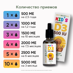 Restartbio, Детский витамин D3, жидкость, 30 мл