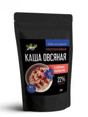 Yappi, Каша овсяная протеиновая, с клубникой и инулином (пребиотик), 250 г